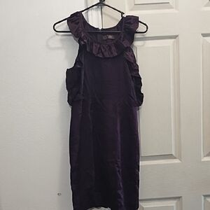 Karlie Purple Ruffled Dress